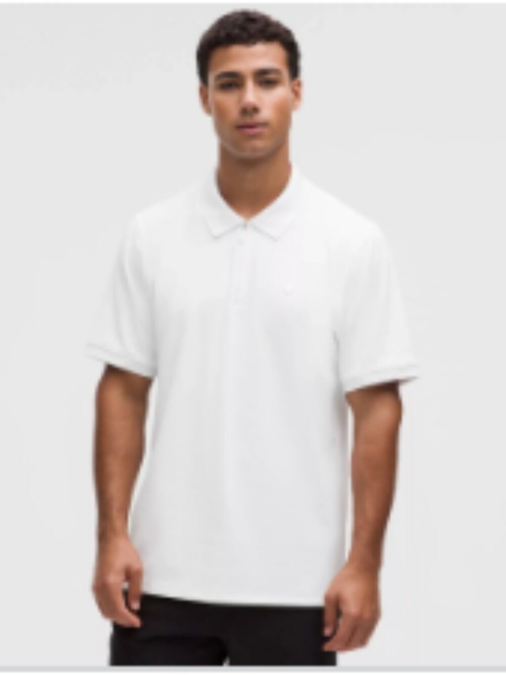 UV-Protective Slim-Fit Zipped Golf Polo Shirt - White